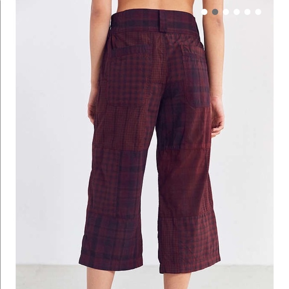 BDG Anna patchwork plaid cropped pant - Picture 2 of 2